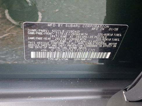 New 2026 Subaru Outback Limited AWD/4WD image 18