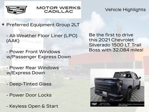Used 2021 Chevrolet Silverado 1500 LT Trail Boss w/ Convenience Package II AWD/4WD image 6