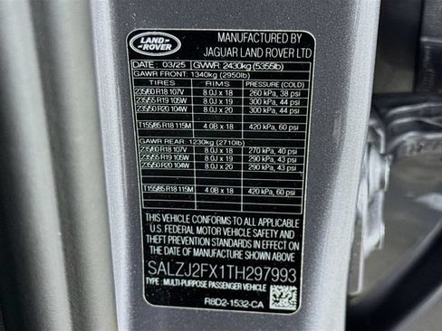Used 2026 Land Rover Range Rover Evoque S AWD/4WD image 34