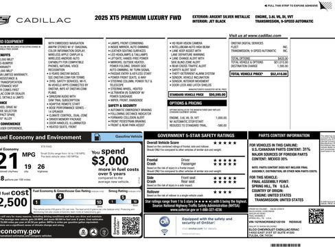 Certified 2025 Cadillac XT5 Premium Luxury image 2