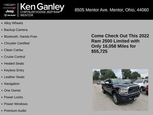Used 2022 RAM 2500 Limited AWD/4WD image 5