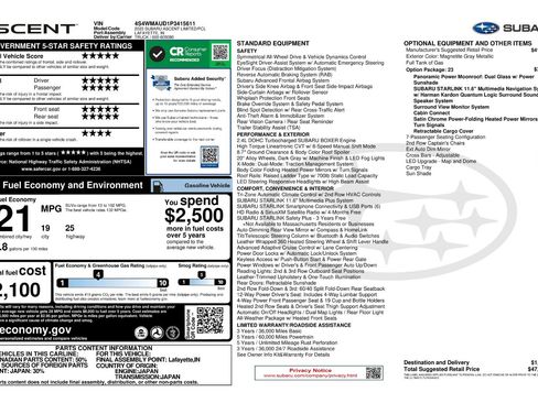 Used 2023 Subaru Ascent Limited w/ Technology Package image 11