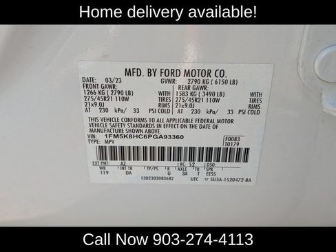 Used 2023 Ford Explorer Platinum w/ Technology Package AWD/4WD image 39