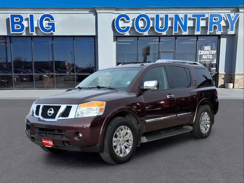 Used 2015 Nissan Armada Platinum w/ 2nd Row Captain Seat Package image 1
