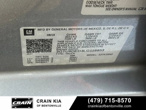 Used 2020 GMC Sierra 1500 SLT AWD/4WD image 33