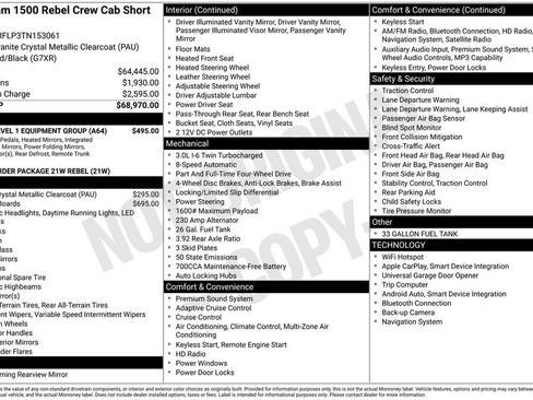 New 2026 RAM 1500 Rebel w/ Rebel Level 1 Equipment Group image 3