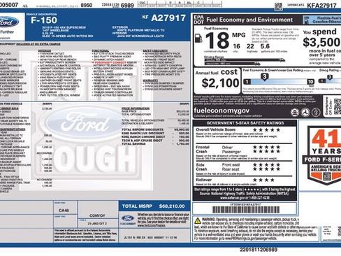 Used 2019 Ford F150 King Ranch w/ Equipment Group 601A Luxury image 7