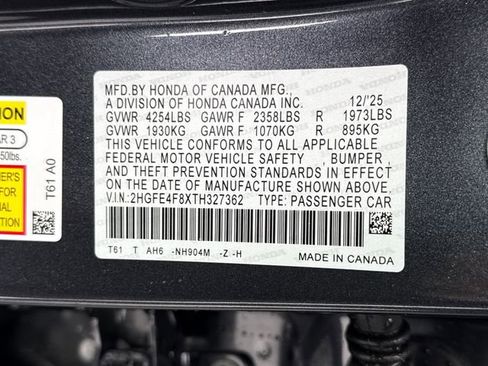 New 2026 Honda Civic Sport image 20