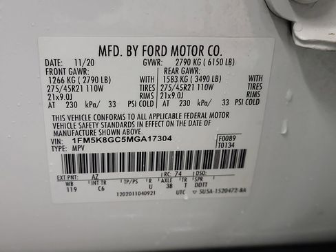 Used 2021 Ford Explorer ST w/ Equipment Group 401A AWD/4WD image 33