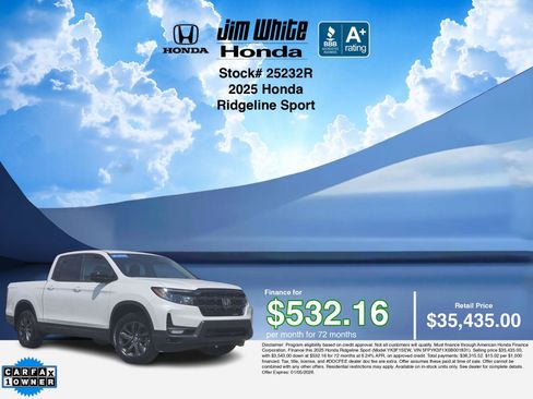 Certified 2025 Honda Ridgeline Sport image 3