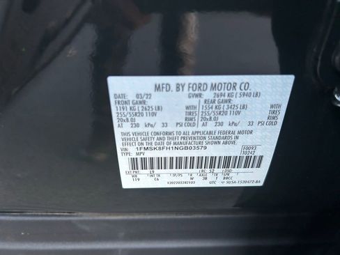 Used 2022 Ford Explorer Limited AWD/4WD image 34