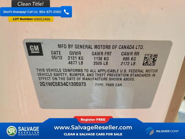 Used 2012 Chevrolet Impala LTZ FWD image 16