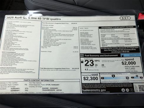 New 2025 Audi Q3 2.0T Premium image 18