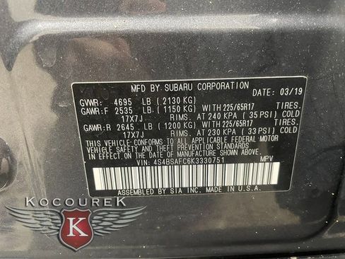 Used 2019 Subaru Outback 2.5i Premium image 26