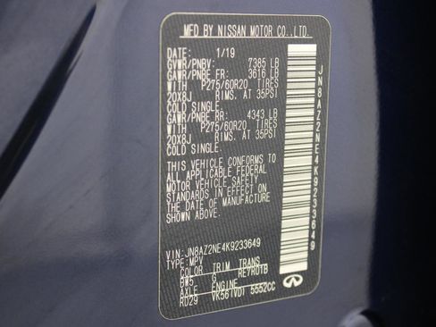 Used 2019 INFINITI QX80 Luxe image 79