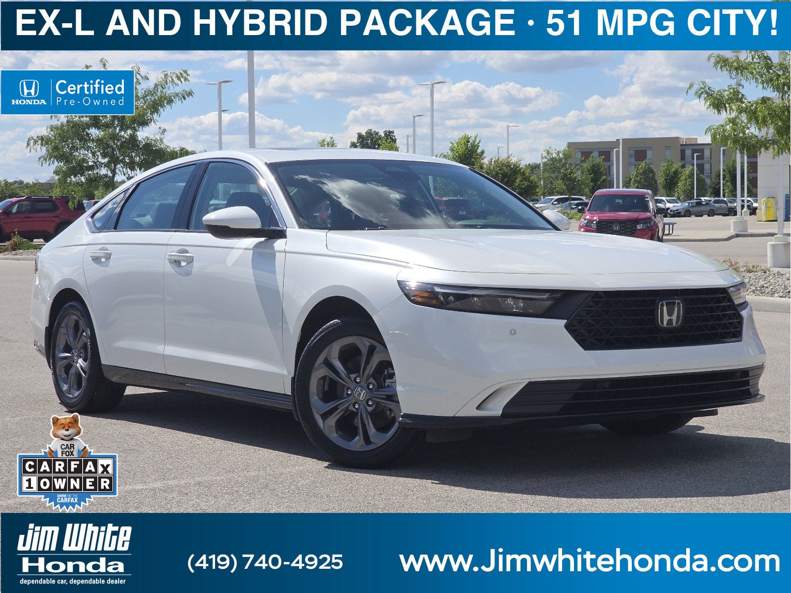 Certified 2024 Honda Accord EX-L image 1