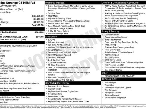 New 2026 Dodge Durango GT w/ Blacktop Package image 40