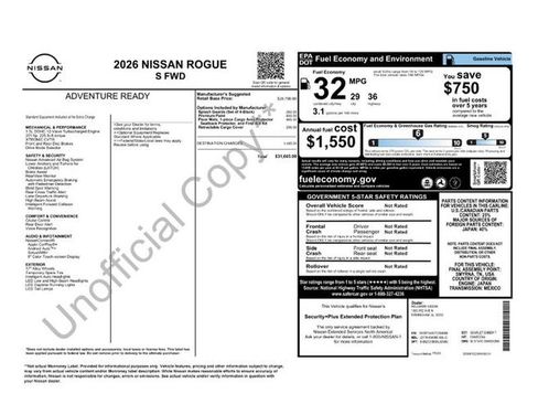 Used 2026 Nissan Rogue S FWD image 2