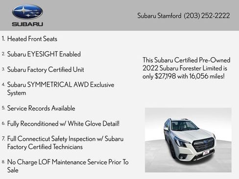 Certified 2022 Subaru Forester Limited image 2