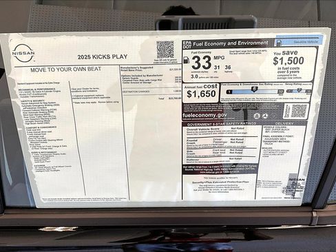 New 2025 Nissan Kicks Play S FWD image 73