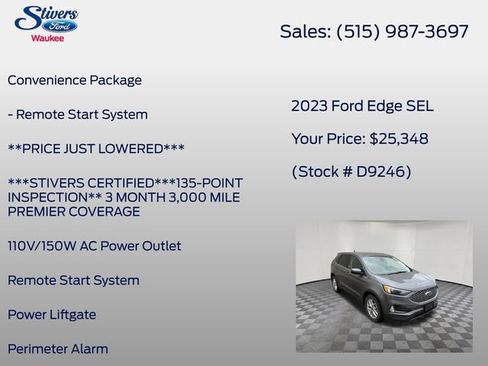 Used 2023 Ford Edge SEL w/ Convenience Package AWD/4WD image 16