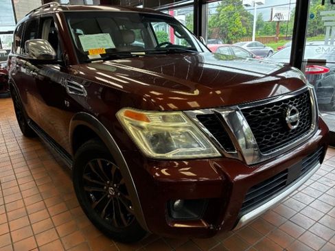 Used 2017 Nissan Armada Platinum w/ Interior Lighting Package RWD image 1