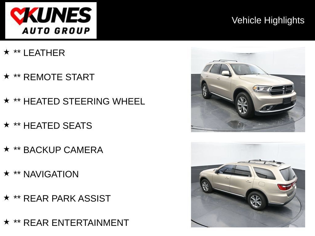 Used 2014 Dodge Durango Limited w/ Nav & Power Liftgate Group AWD/4WD image 2