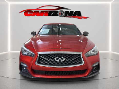 Used 2019 INFINITI Q50 Red Sport 400 w/ Sensory Package RWD image 2