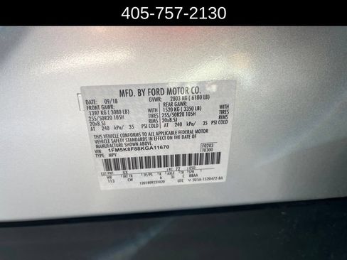 Used 2019 Ford Explorer Limited w/ Class III Trailer Tow Package AWD/4WD image 5