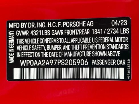 Certified 2023 Porsche 911 Carrera T w/ Sportdesign Package image 33