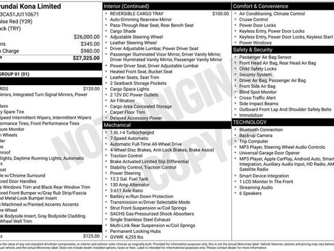 Used 2018 Hyundai Kona Limited AWD/4WD image 2