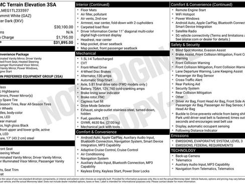 New 2026 GMC Terrain Elevation image 26