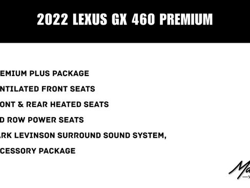 Used 2022 Lexus GX 460 Premium w/ Premium Plus Package AWD/4WD image 2