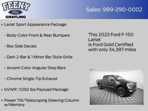 Used 2023 Ford F150 Lariat w/ Equipment Group 502A High AWD/4WD image 20