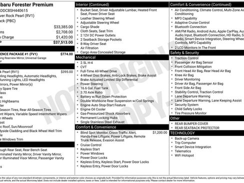 Used 2025 Subaru Forester Premium w/ Convenience Package #1 AWD/4WD image 33