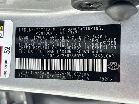 Certified 2024 Toyota Camry SE FWD image 35