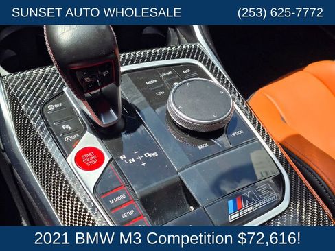 Used 2021 BMW M3 Competition RWD image 40