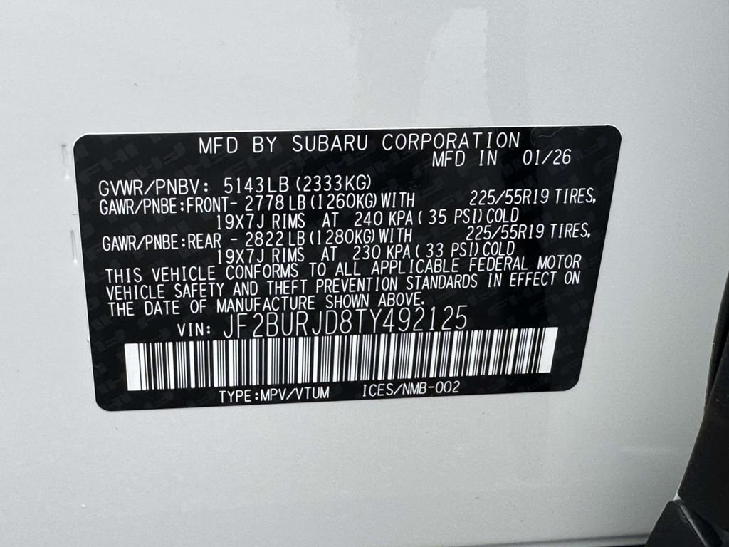 New 2026 Subaru Outback Touring XT AWD/4WD image 25