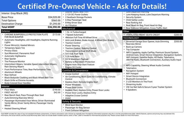 Certified 2023 Volkswagen Taos SEL AWD/4WD image 7