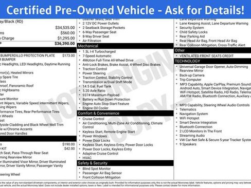 Certified 2023 Volkswagen Taos SEL AWD/4WD image 7