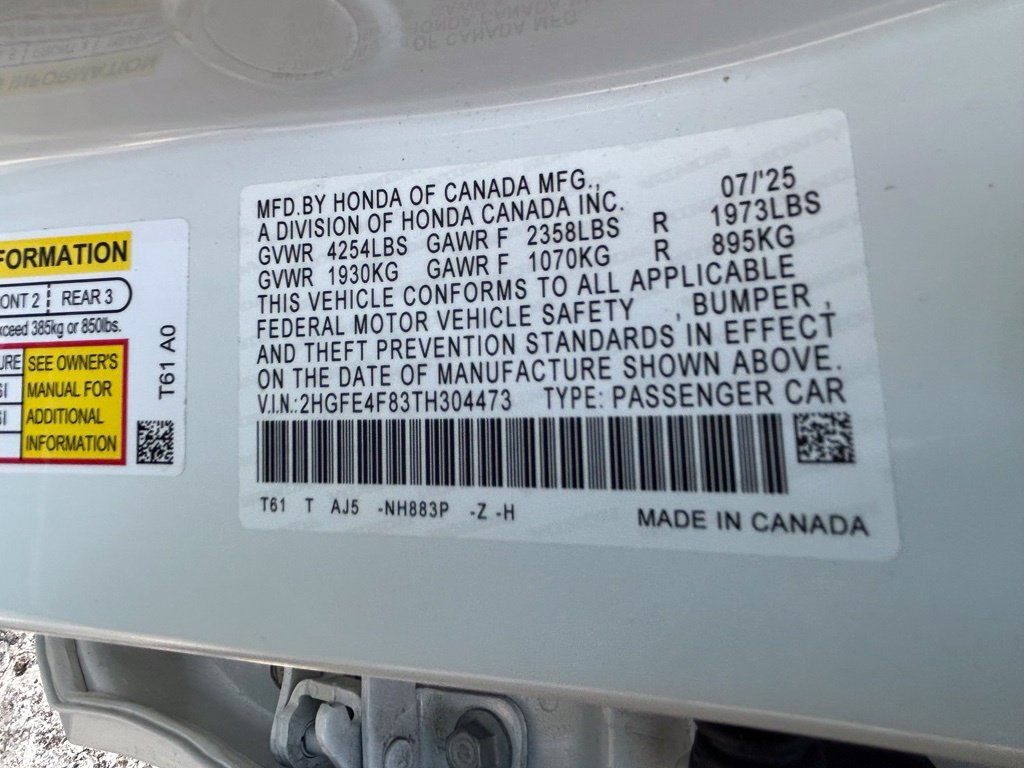 Used 2026 Honda Civic FWD Hybrid Sedan image 47