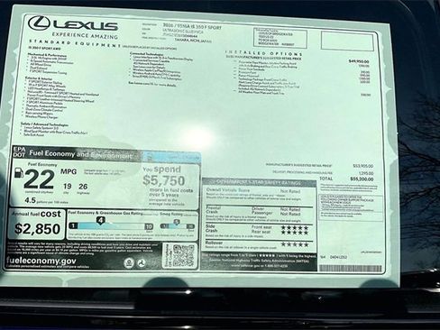 New 2026 Lexus IS 350 F Sport image 14