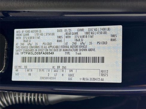 Used 2025 Ford F150 XLT w/ Equipment Group 302A MID AWD/4WD image 33