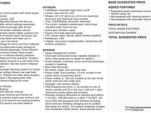 Certified 2021 Chevrolet Tahoe Z71 AWD/4WD image 2