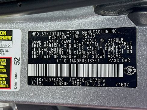 Certified 2023 Toyota Camry SE FWD image 30