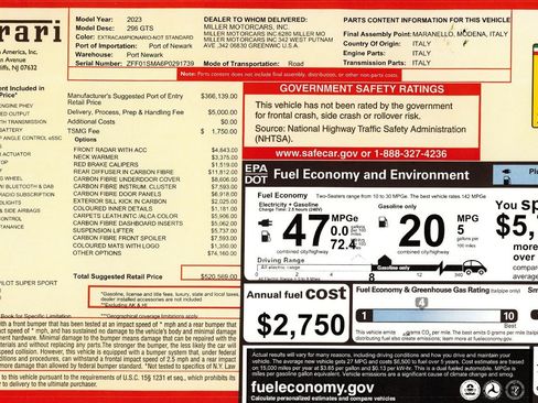 Certified 2023 Ferrari 296 GTS RWD image 2