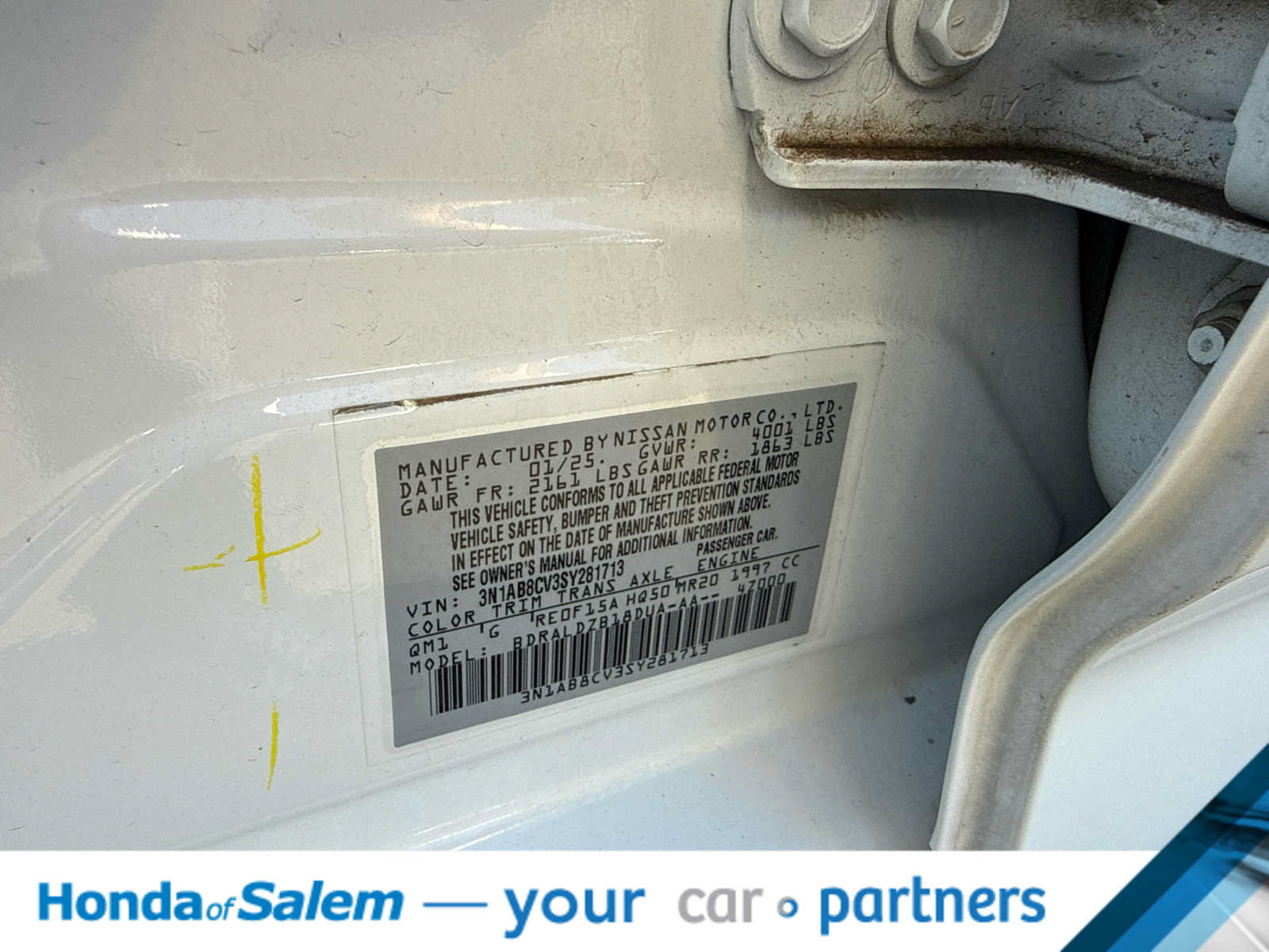 Used 2025 Nissan Sentra SV FWD image 21