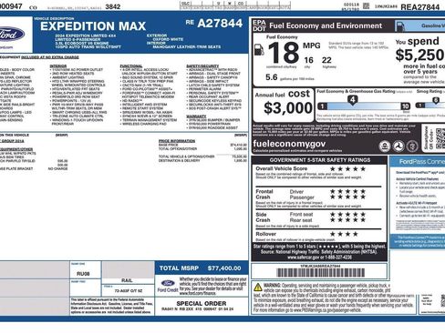 Used 2024 Ford Expedition Max Limited AWD/4WD image 30