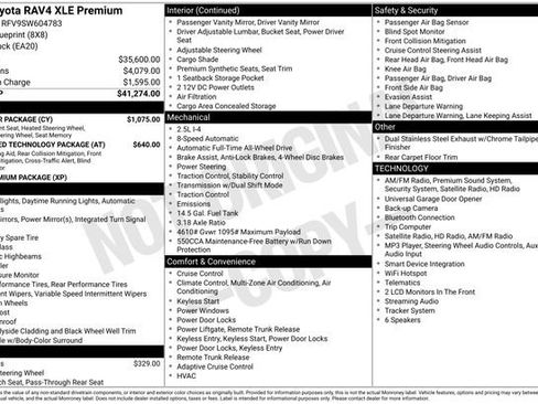 Certified 2025 Toyota RAV4 XLE Premium w/ Weather Package AWD/4WD image 34