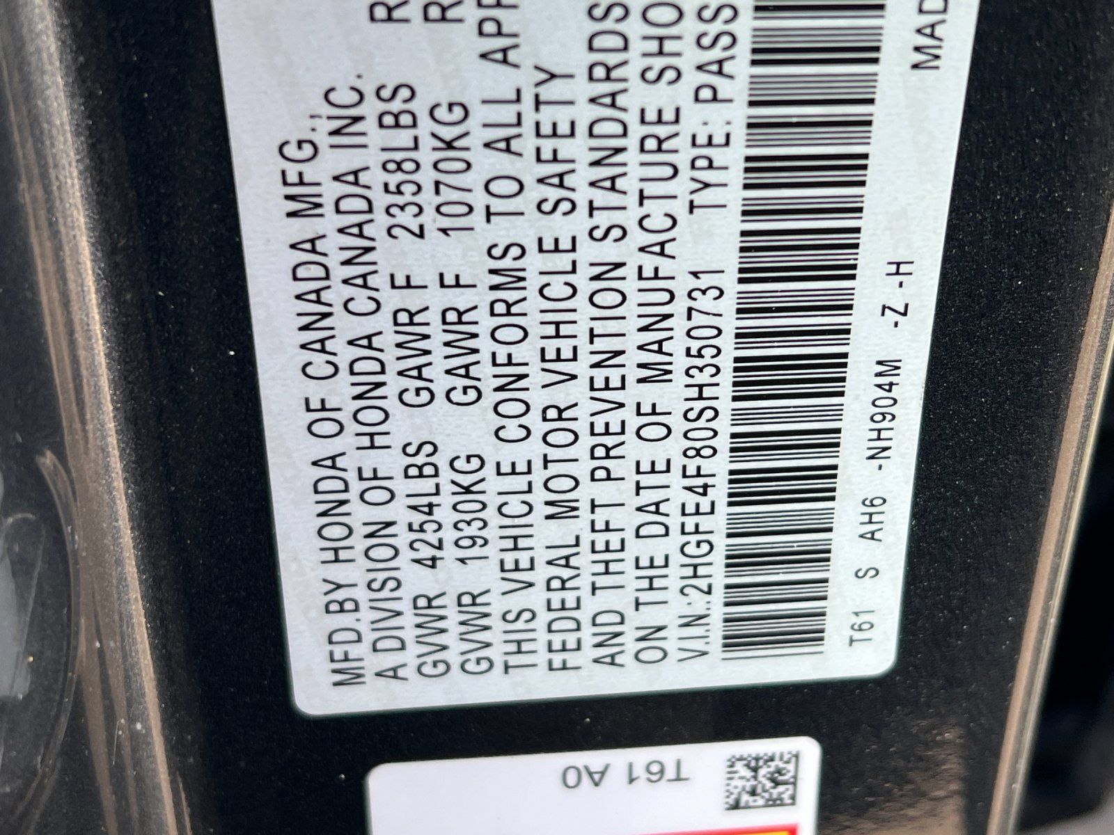 Used 2025 Honda Civic FWD Hybrid Sedan image 27